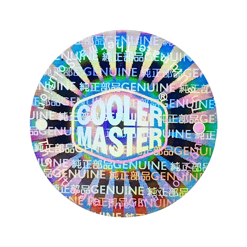 Factory Authenticity Holographic Stickers Roll Label Rainbow Effect 3d Hologram Sticker