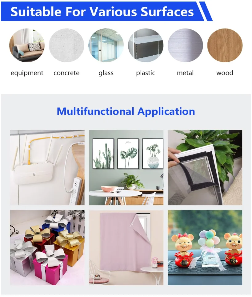 Custom 1 Inch Heat Resistant Fastening Mounting Tape With Strong Adhesive Back Nylon Velcroes Tape Roll for Office Use