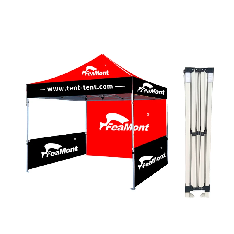 FEAMONT 3x3 Advertising Printed  Logo Outdoor Aluminum Trade Show Tent Marquee Gazebo Canopy Pop Up Tent