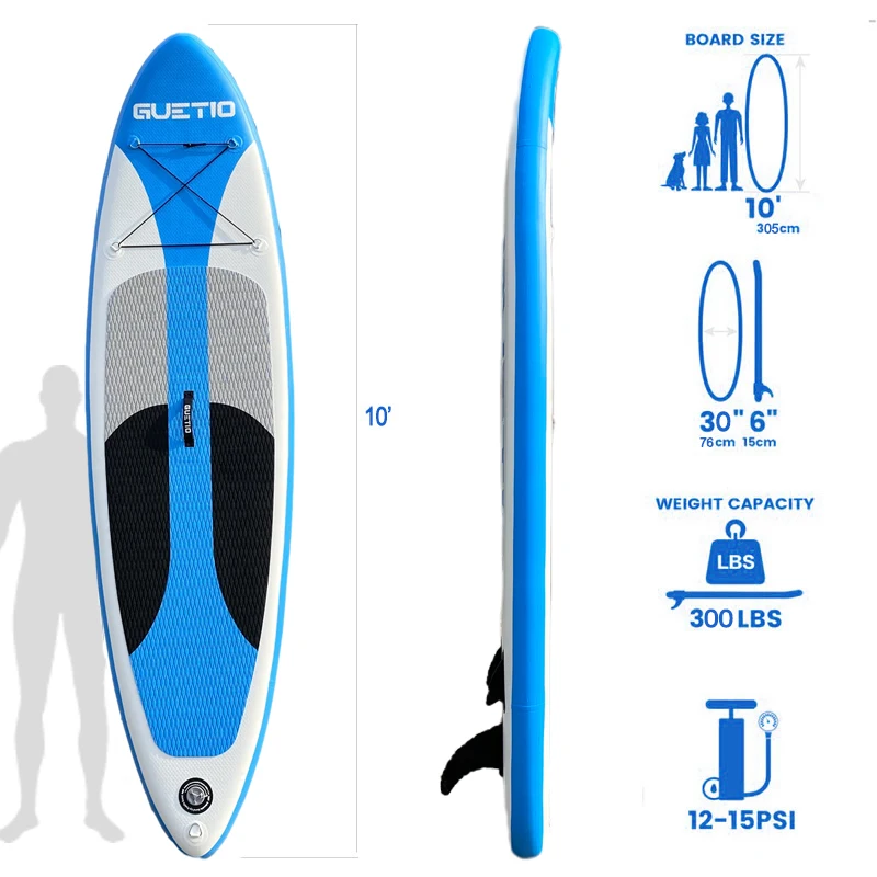 OEM ODM Paddel 10ft Pvc Customizable Board SUP Bord Wholesale SUP Paddle Board Surfing Water Sports Inflatable SUP Board