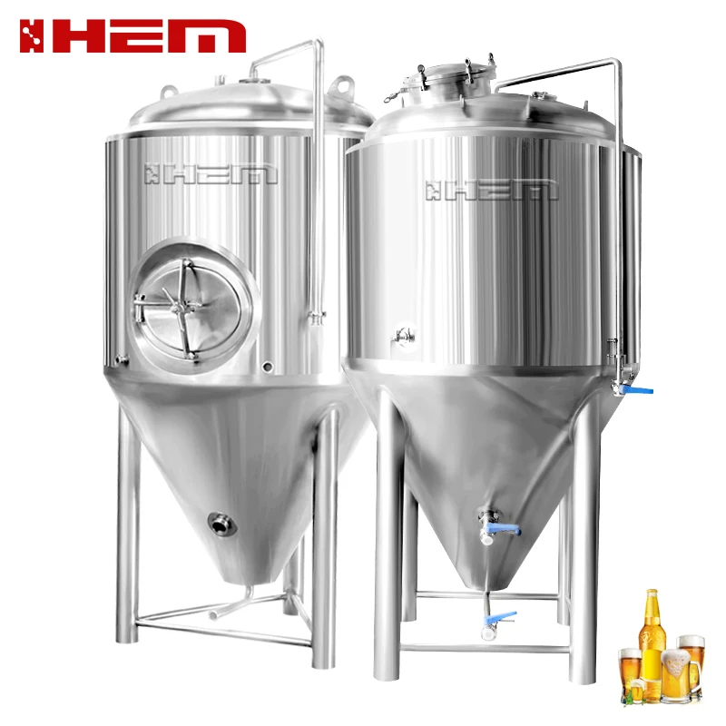 304 stainless steel fermenting equipment 2000L commercial conical fermenting equipment beer