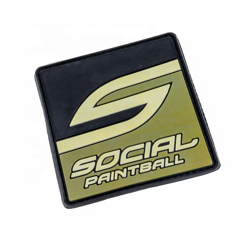 Silicone Tshirt Tag PVC Rubber Logo Custom Color