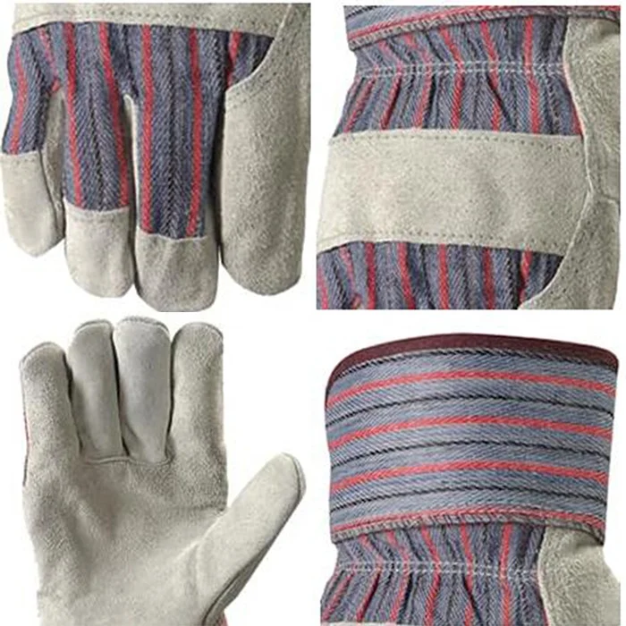 Высокоизоляционные кожаные перчатки для гламурного садоводства свободно движущиеся пальцы Универсальное применение