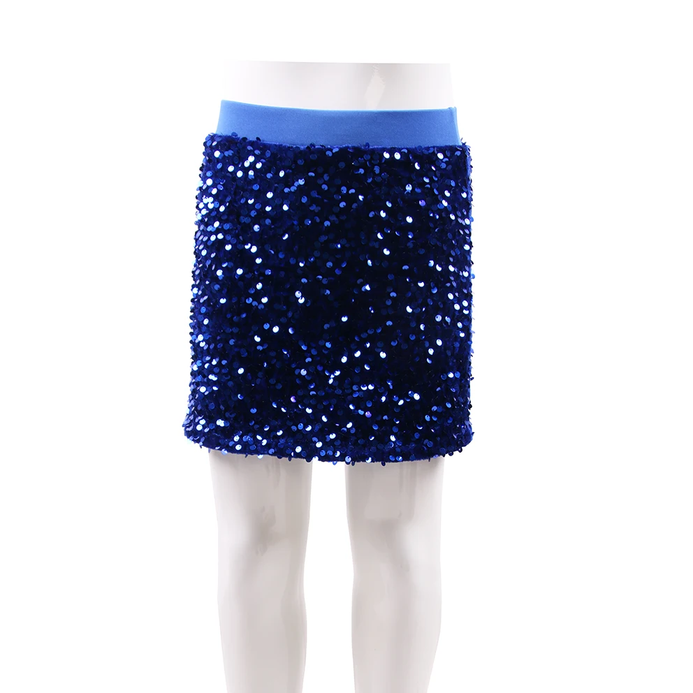 Hot Selling Solid Color Dress For Girls Toddlers Kids Little Girls Sparkly Sequin Mini Skirt