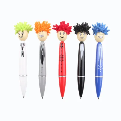 
Wholesale Plastic Ball Pen Custom LOGO Originality Character head modeling Promotional Gift 