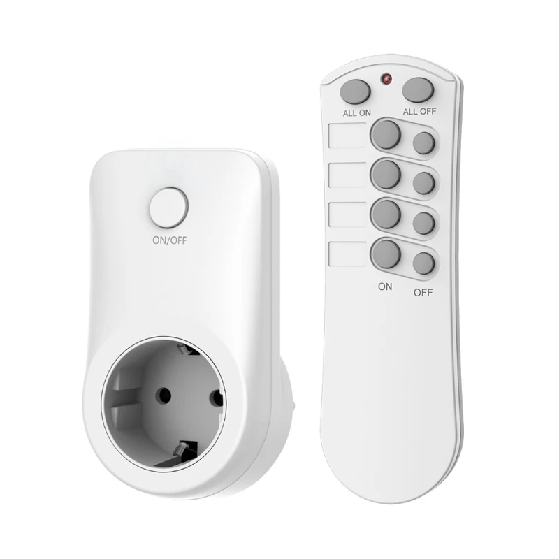
Wireless Smart Remote Control Power Outlet Light Switch Plug Socket 433.92 MHz Power Outlet Socket EU/US Standard Plug 