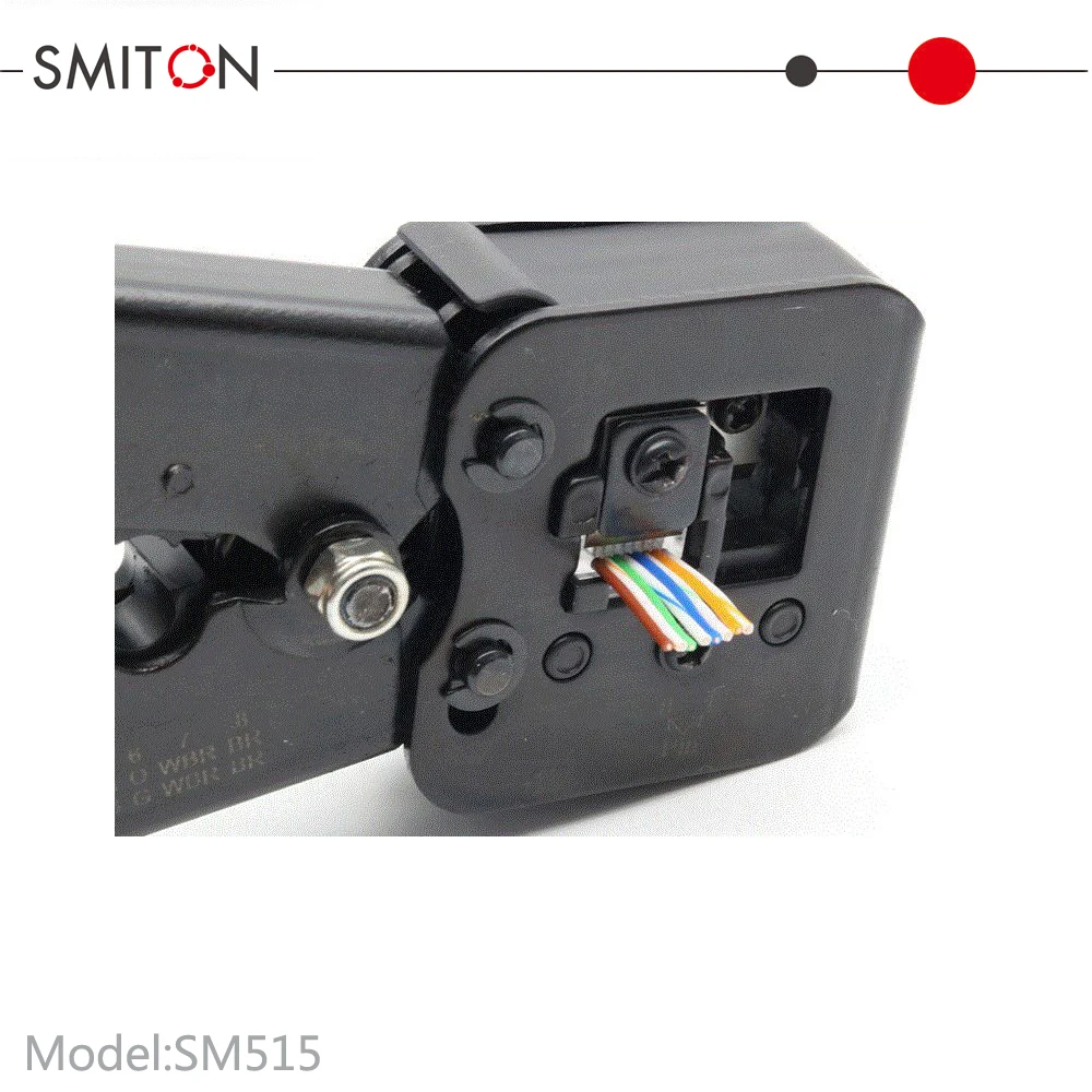 Ethernet 6P 8P Cat5e Cat6 Network Cable Hand Cutter Crimper Pass Through RJ45 pliers Pass Through Crimping Tool