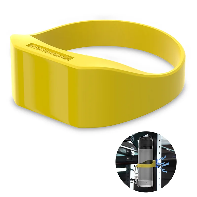 New Design Outdoor Gym Sport Water Bottle Holder Silicone Magnetic Ring Handle Strap for Water Bottle