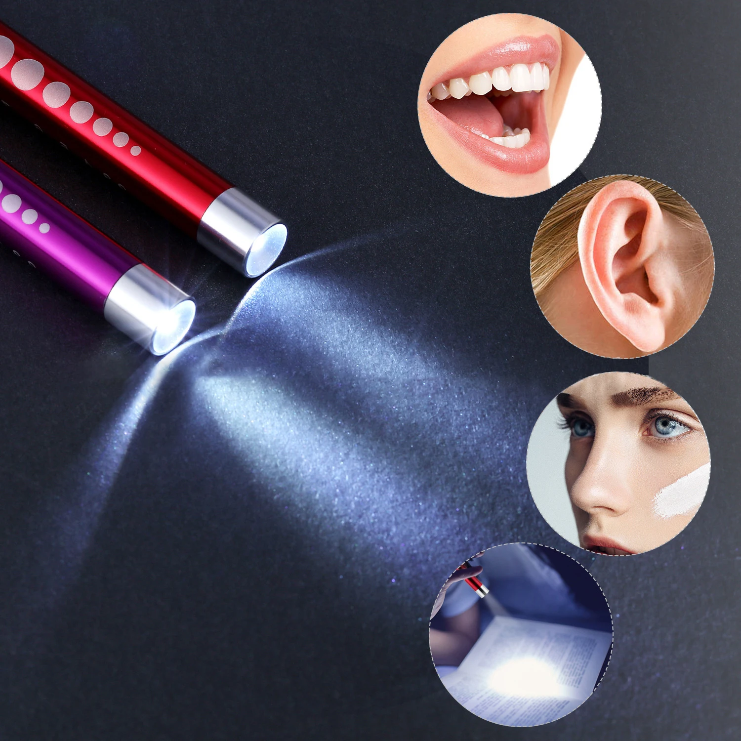 Светодиодная медицинская ручка на батарейках, эффективный Калибр для учеников, медсестер, студентов, врачей, линейка и тактические светильники