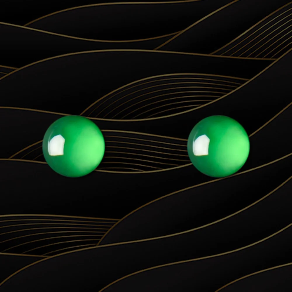 High Quality Natural Green Jadeite Polished Bead Loose Gem Jewelry Making Unique Mineral Gemstones Heart Cushion Cabochons