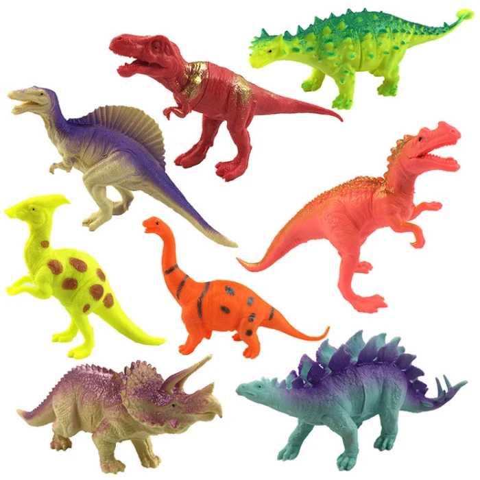 Custom Make soft Vinyl Dinosaur pvc animal toy, OEM plastic dinosaur figure toys