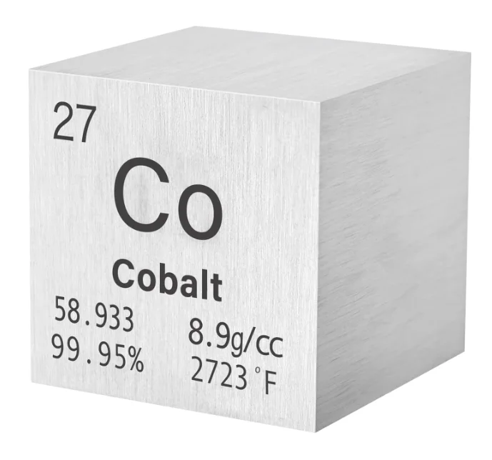 Aluminium Cobaltum Bismuthum Metal Elements Cubes Density Cube Set For A Periodic Table Of Elements Collection.