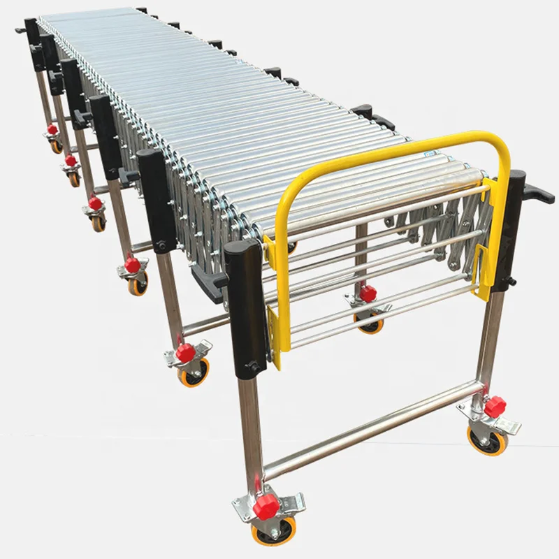Немощный расширяемый роликовый конвейер