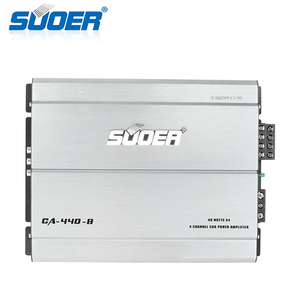Suoer CA-440-B hot 4 ch 12 V digital amp car power amplifiers four channel audio car amplifier 4-channel