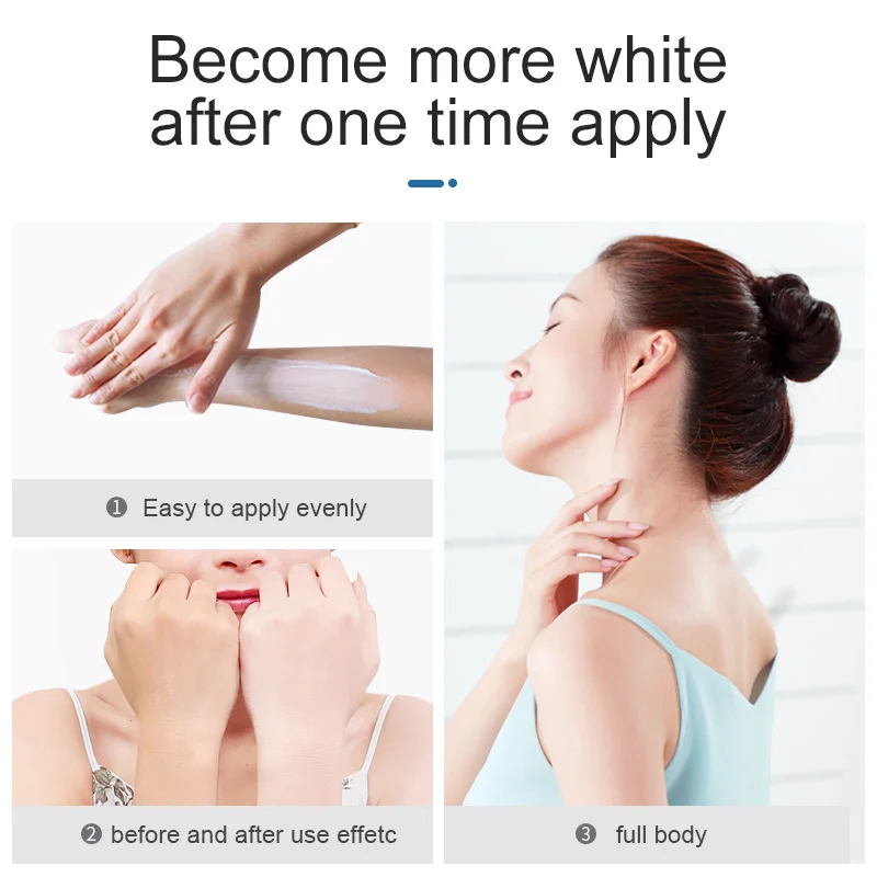 Hot Private Label fast body lotion Arbutin Fast skin care Whitening Body Lotion For Black Skin