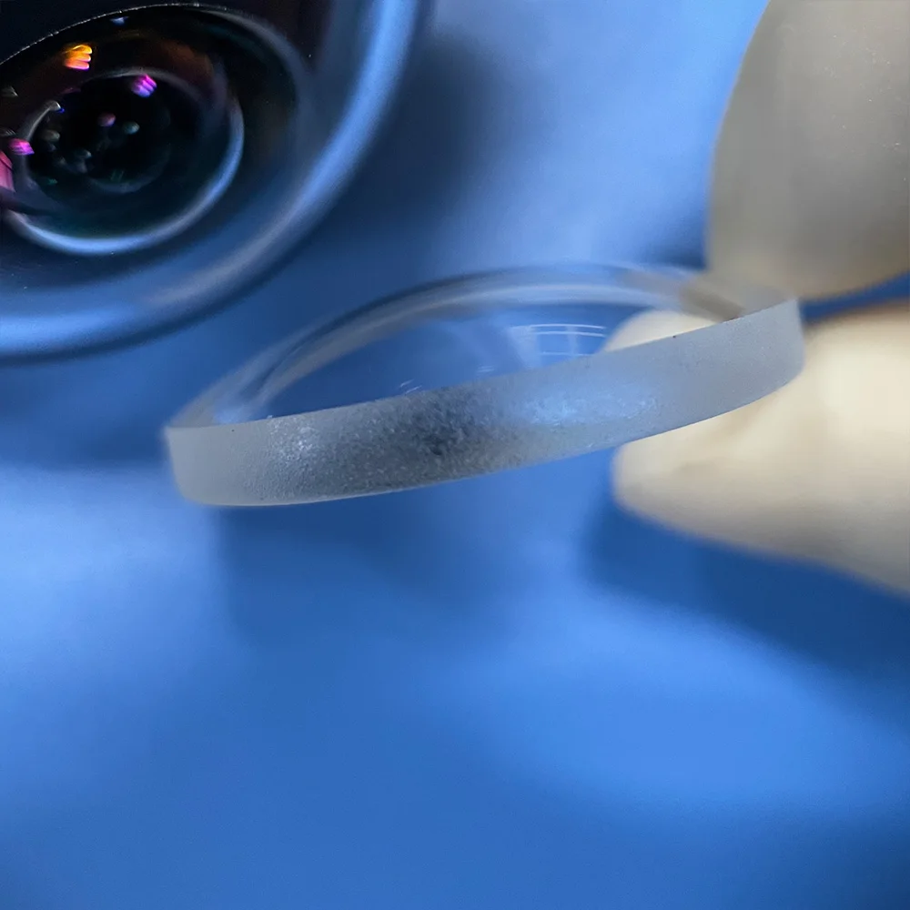 Manufacturers K9 concave convex ENS optical glass Meniscus lens with Ar coating