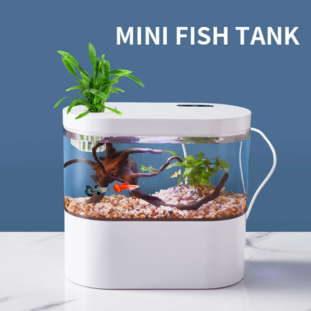 Wholesale manufacturer fish tank acrylic water exchange free mini fish farming tank