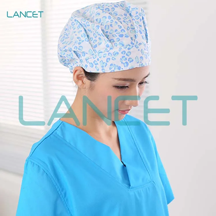 surgical nurse hair cap custom print nurse surgical doctor scrub cap