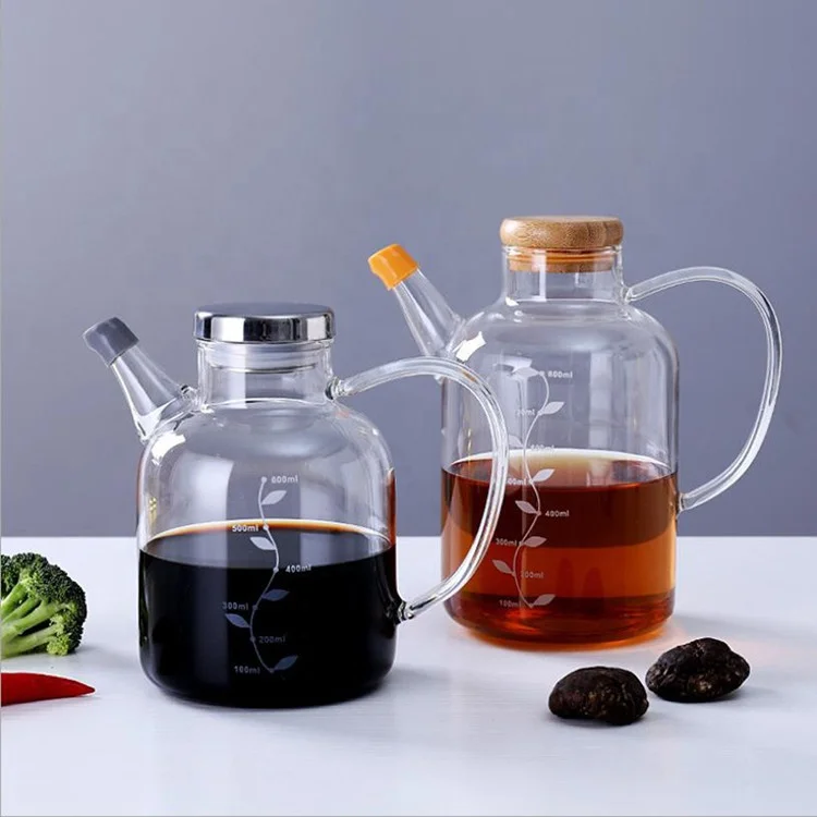 WONDER High borosilicate glass European leak proof soy sauce vinegar seasoning pot