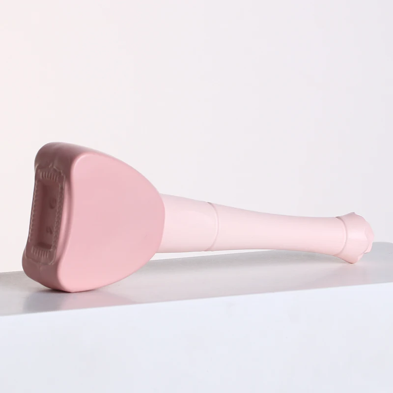 12ml Cute Cosmetics Containers Eyelash Extension Pink Heart Shape Long Plastic Cap Glass Nail Polish Oil Bottle