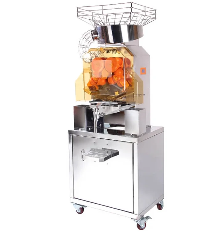 Hot sale full automatic commercial restaurant using orange citrus mandarin juicer machine.