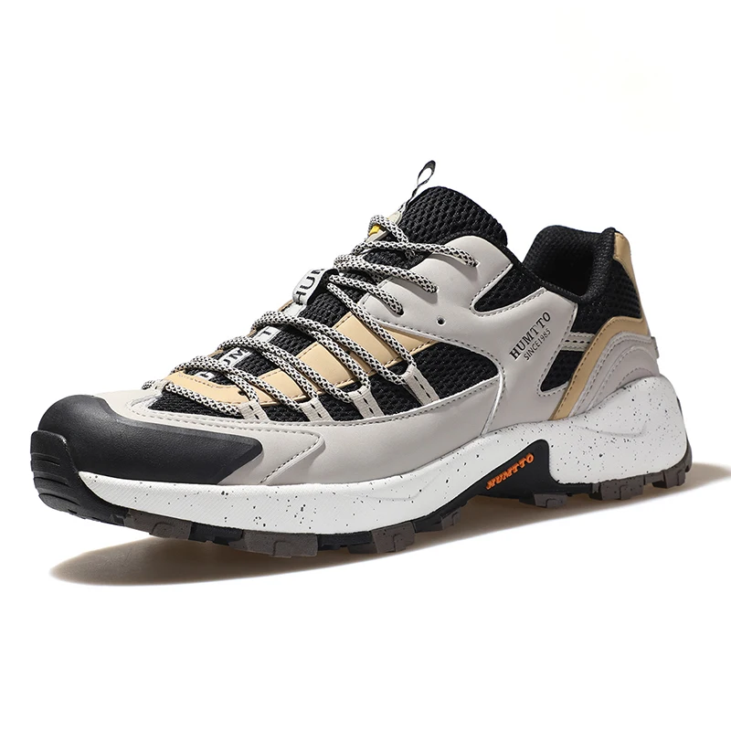 Humtto Outdoor New Fashion Climbing  Waterproof Hiking Shoes Men Trekking Shoes Walking Climbing Hiking Trail Running Shoes
