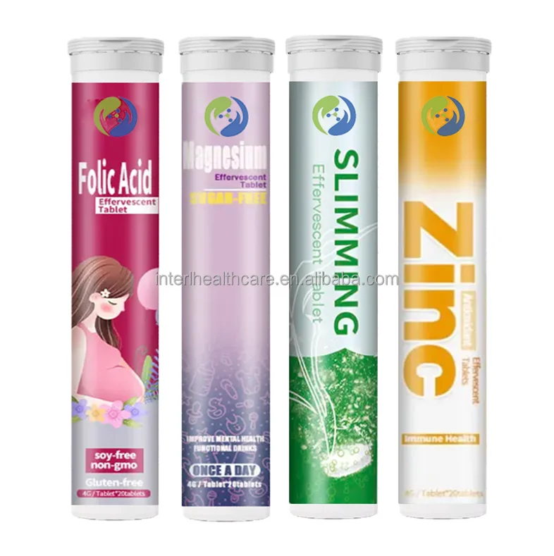 private label Magnesium Tablets Factory Mineral Healthcare Food Magnesium Effervescent Tablets