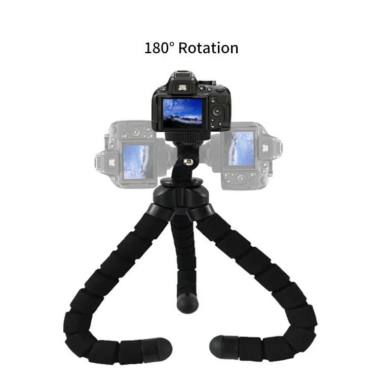 
Multi function sponge octopus flexible tripod stand monopod with camera phone accessory for streaming photography 