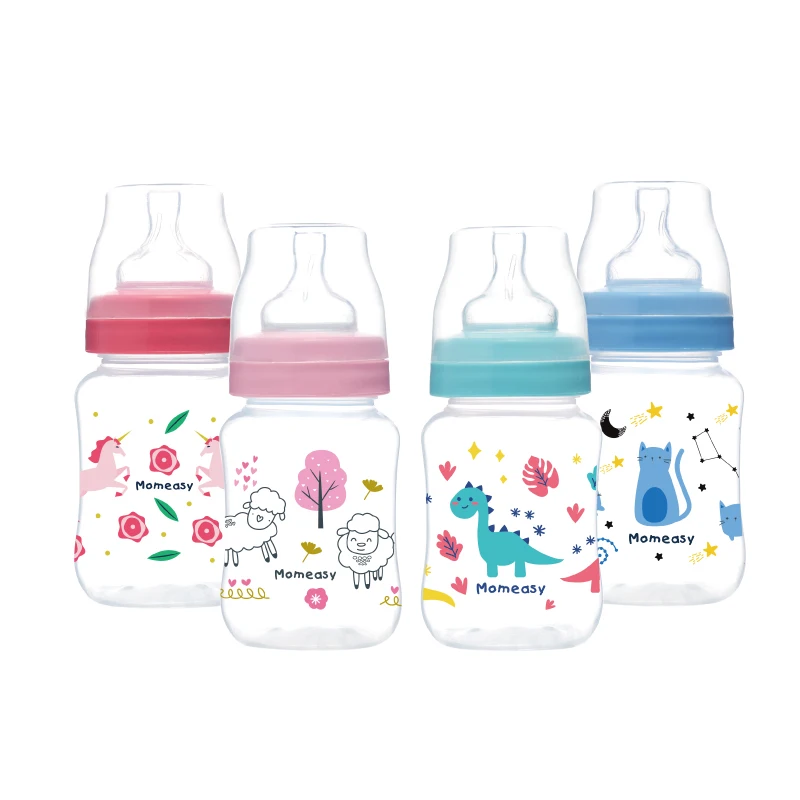
baby feeding bottle MOQ One Carton factory directly supply 240ml/8oz wide neck BPA free 
