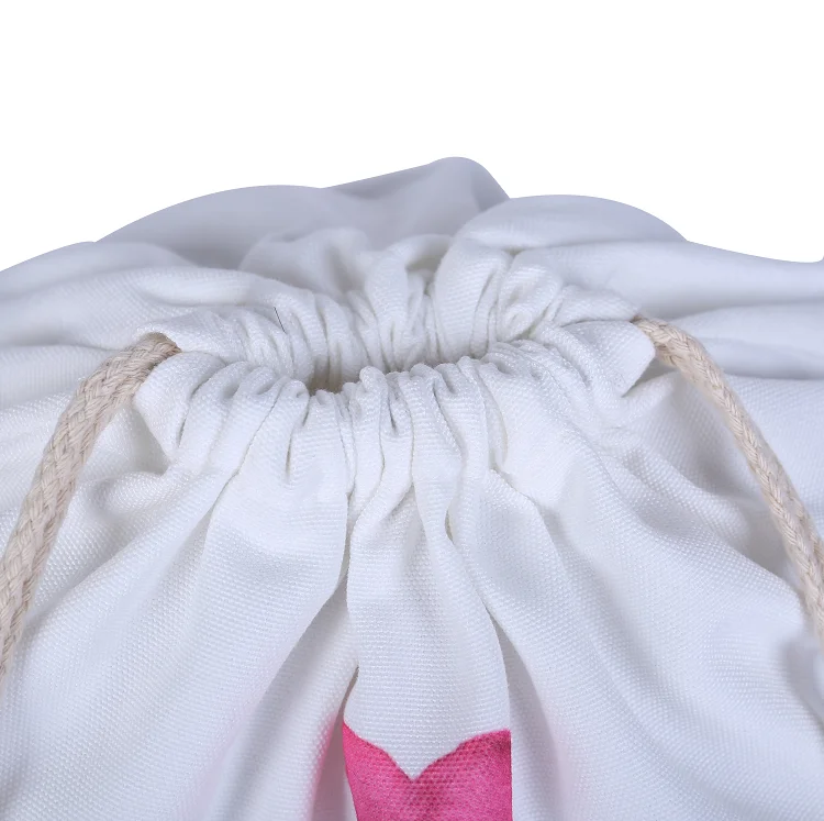 Оптовая продажа, модный дизайн, подарочные хлопковые муслиновые Сумки на шнурке с ручкой