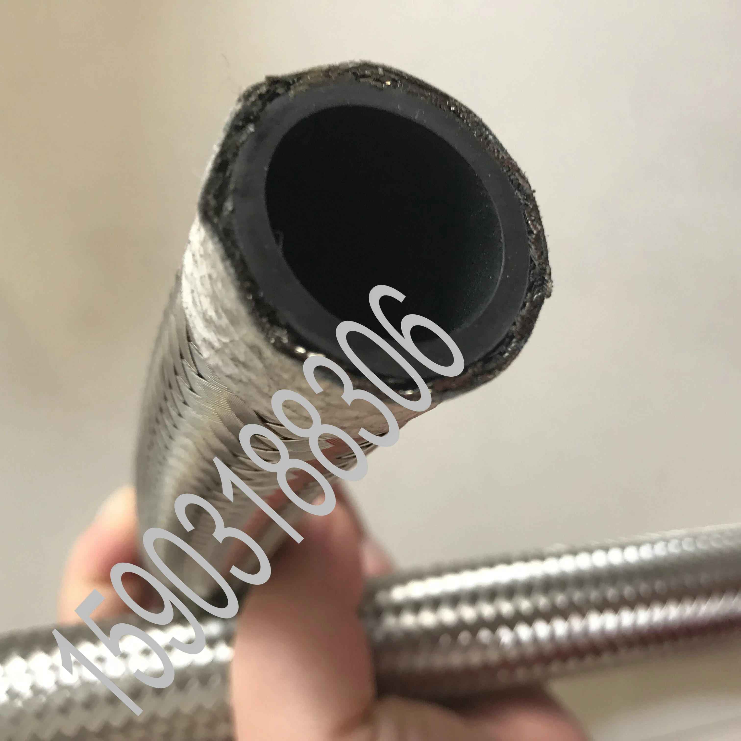 Проволочный Плетеный резиновый топливный шланг AN16 AN 16 -16 AN-16 из нержавеющей стали