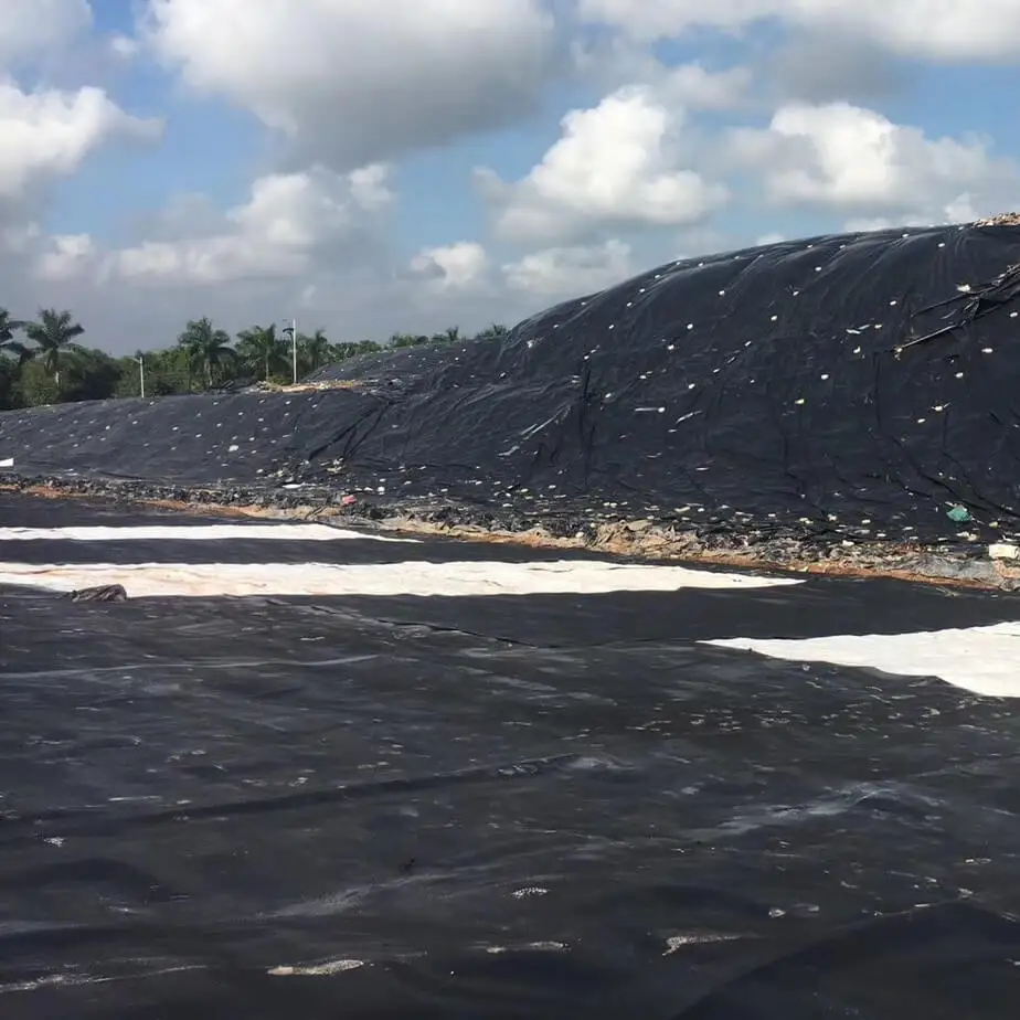 Геомембраны с текстурированной поверхностью HDPE для проектов по свалкам