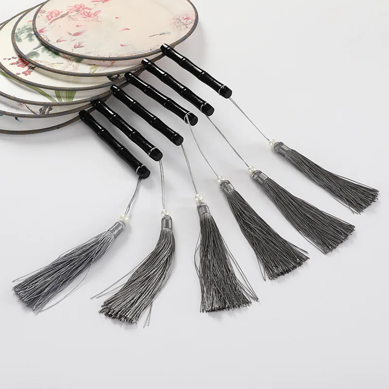 Translucent Wooden Handle Hand Fan Hanfu Ancient Costume Dance Fan Props Fan for Decoration