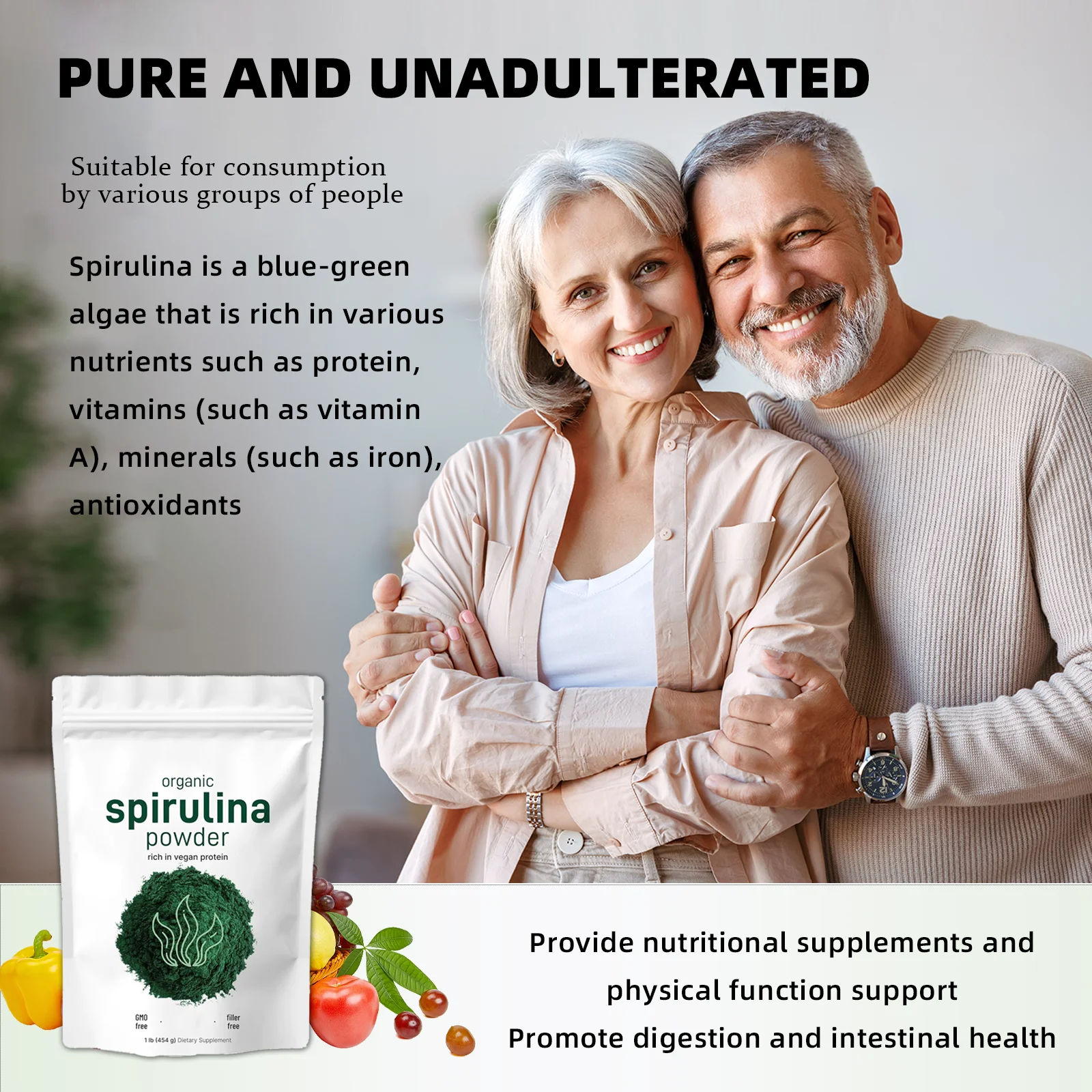 Оптовая продажа порошок OEM Spirulina добавляющий белок и витамины сырые контейнеры спирулины минералы органический