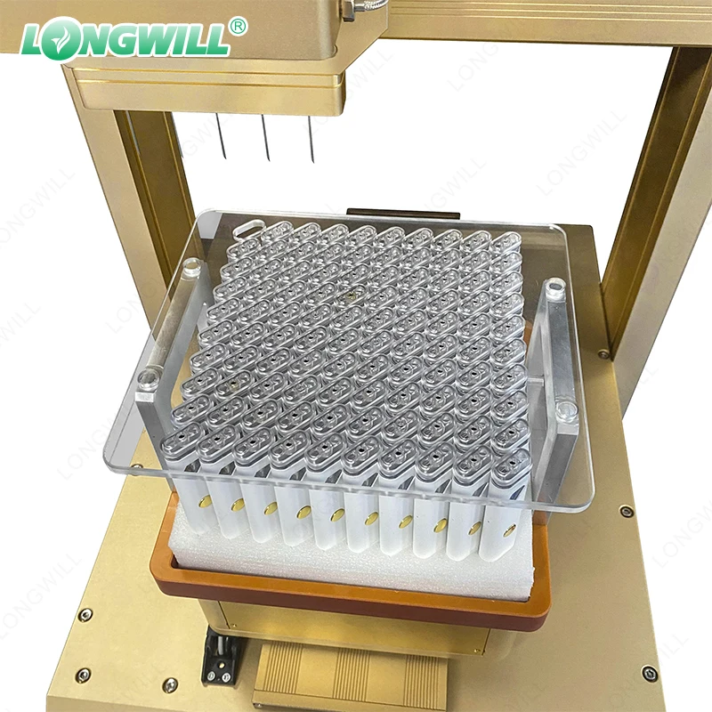 510 Thread Cartridge Thick Oil Syringe Machine Distillate Oil 0.5Ml 1Ml 2Ml Automatic Filling Machinery Manufacturer Support