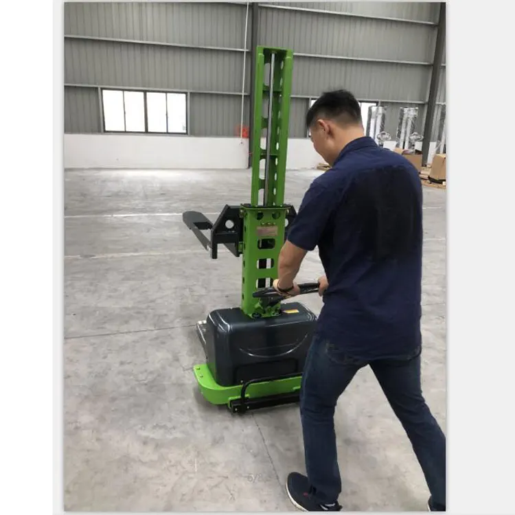 Everlift  Self -lifting Semi Electric Self-lift Stacker 500Kg Portable auto lift self loading electric pallet stacker