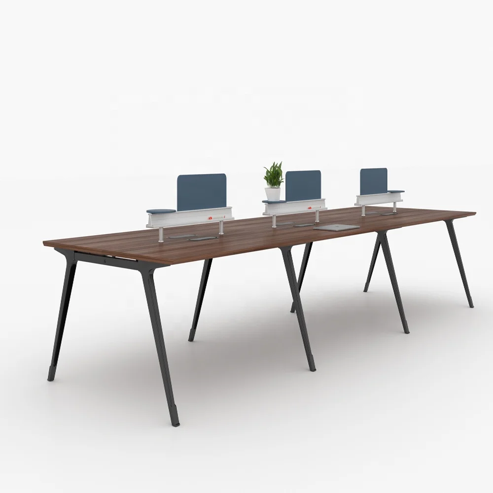 Современная 6-Местная рабочая станция офисная мебель высокотехнологичная офисный стол для дома и офиса