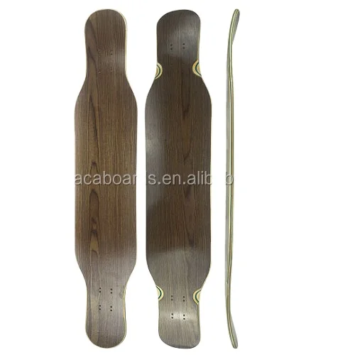 Custom Canadian Maple Fiberglass maple Bamboo composite Dancing Longboard skateboard Deck