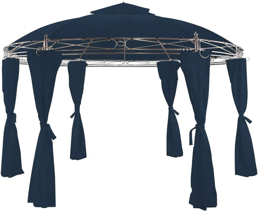 
3.5M round pavilion toscana metal gazebo party tent beer bar 