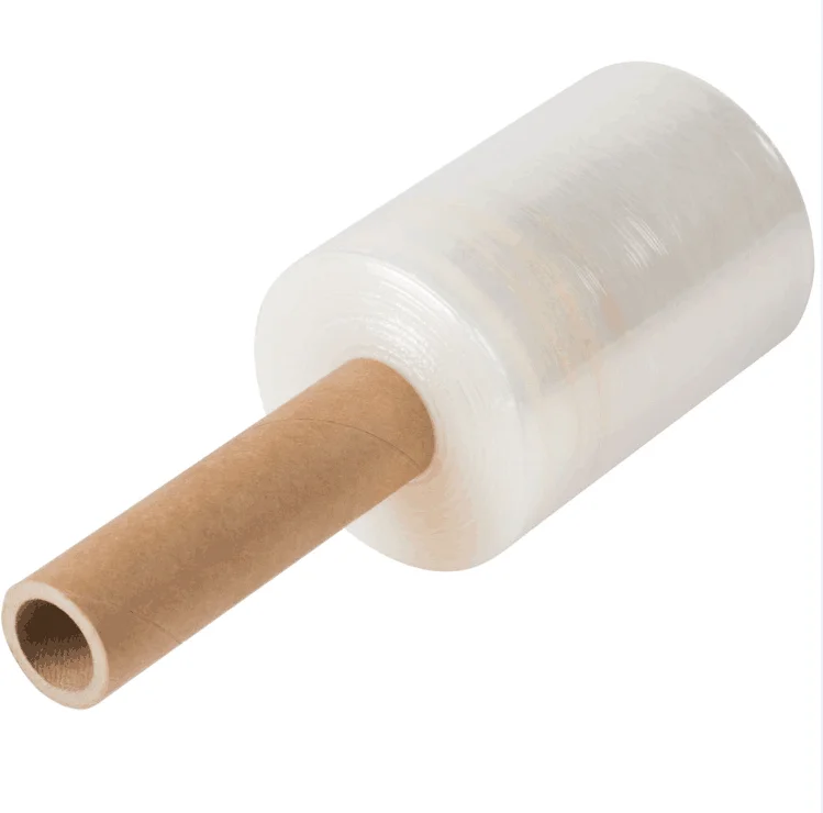 Pallet Wrap 100mm*100m Industrial Stretch Film With Rolling Handle Hand Shrink Wrap