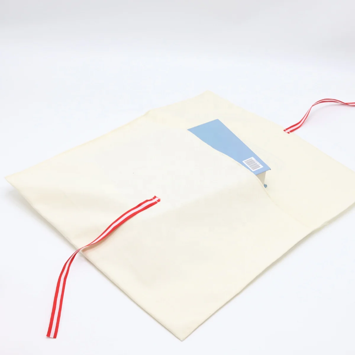 Eco-Friendly Crude Twill Cotton Envelope Gift Pouch Beige Large Shoe Dust Bag Envelope Coton Dust Packaging Bag