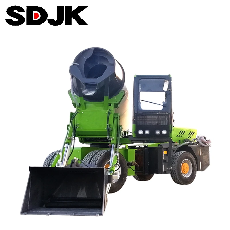 JBC-35 Diesel Engine Small Self-loading Concrete Mixer Truck Price for sale