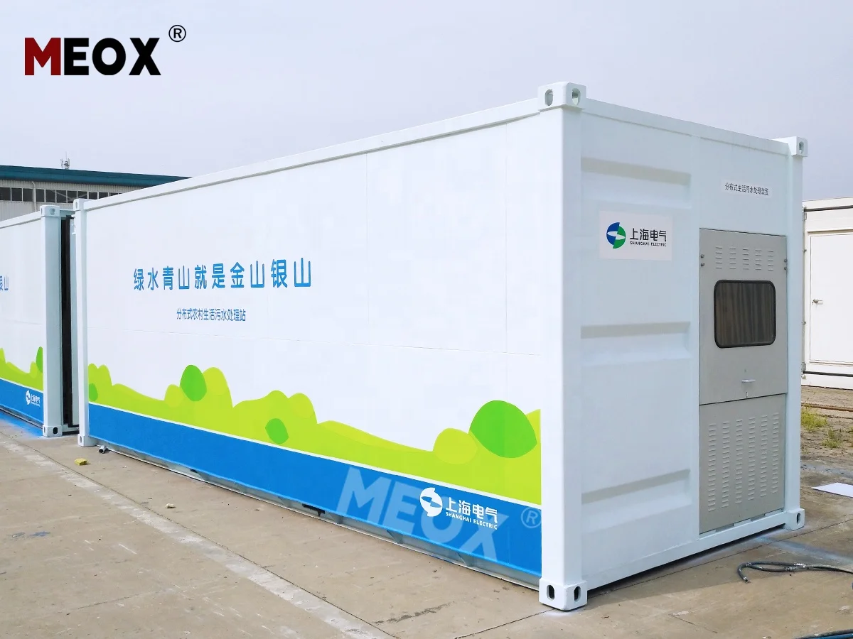 MEOX containerized Domestic Hotel Food Fruits Industrial Wastewater Mbr Biological Packaged Sewage Treatment Plant Container