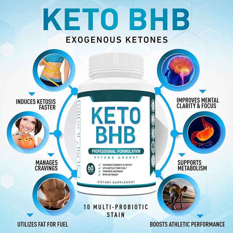 Wholesale Price OEM Weight Loss Diet Capsule Ketone Energy Booster KETO BHB Capsules
