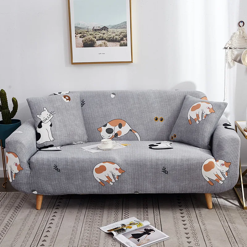 Luxury Sofa Cover Elastic Sofa Cover Print Floral Single-seater Sofa Cover