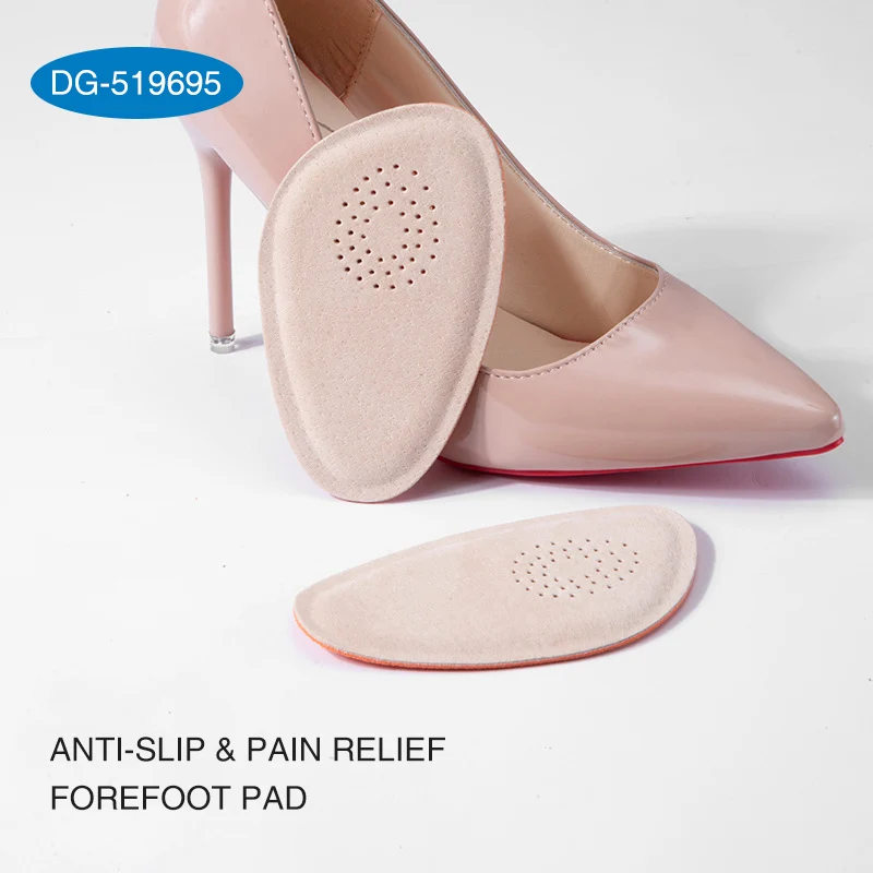 BDE Pigskin forefoot pad thickened Super soft high-heeled shoes insole forefoot pad non-slip real sheepskin deodorant for Women