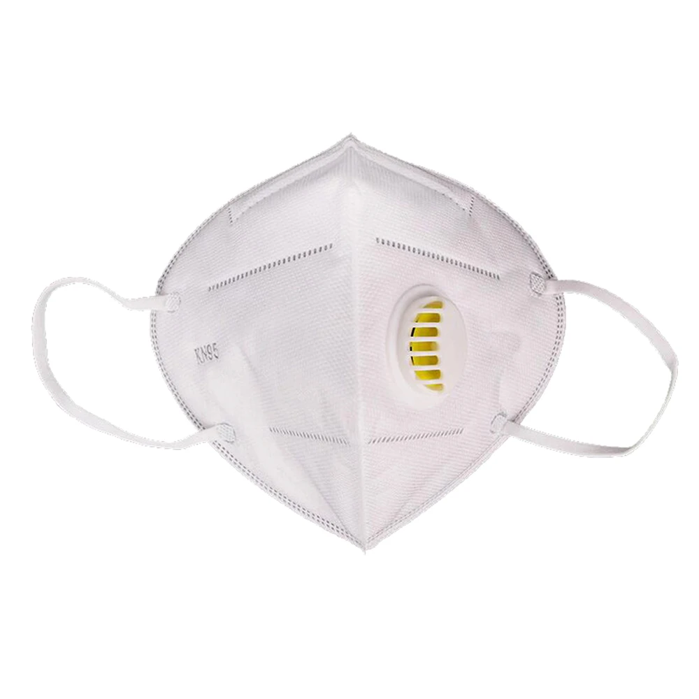 
3D Cup Shape Anti Flu Virus Dust Full Protection 5 Layers Filter Disposable KN95 Facemasks Face Mask With Valve 5 Layers Filter 