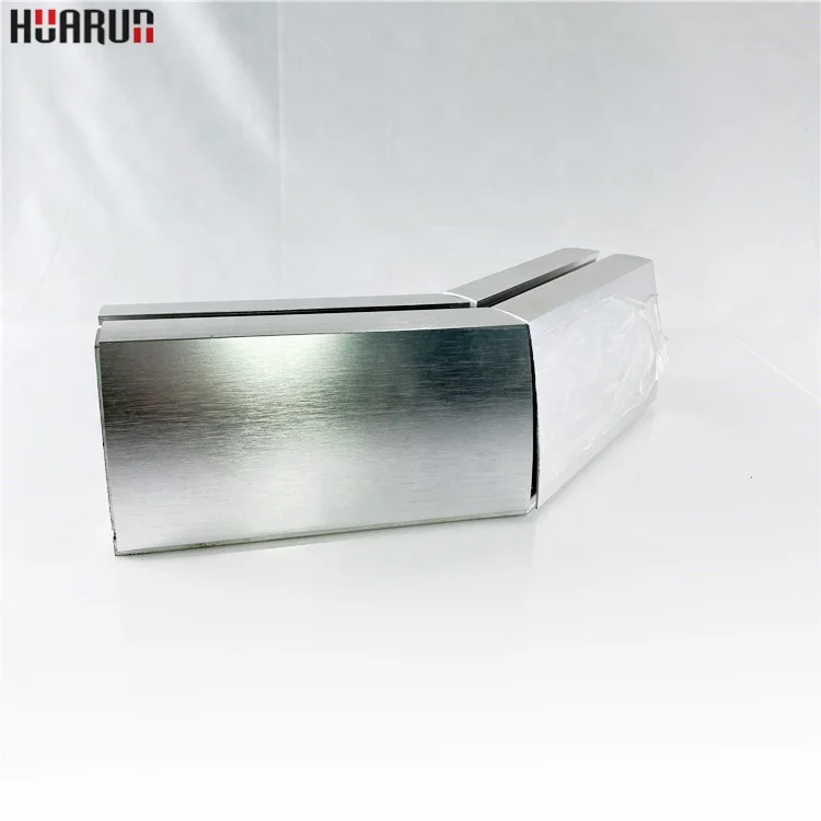 Exterior Frameless Glass Deck Railing with Aluminum U Channel Profile / U Channel Glass Balustrade