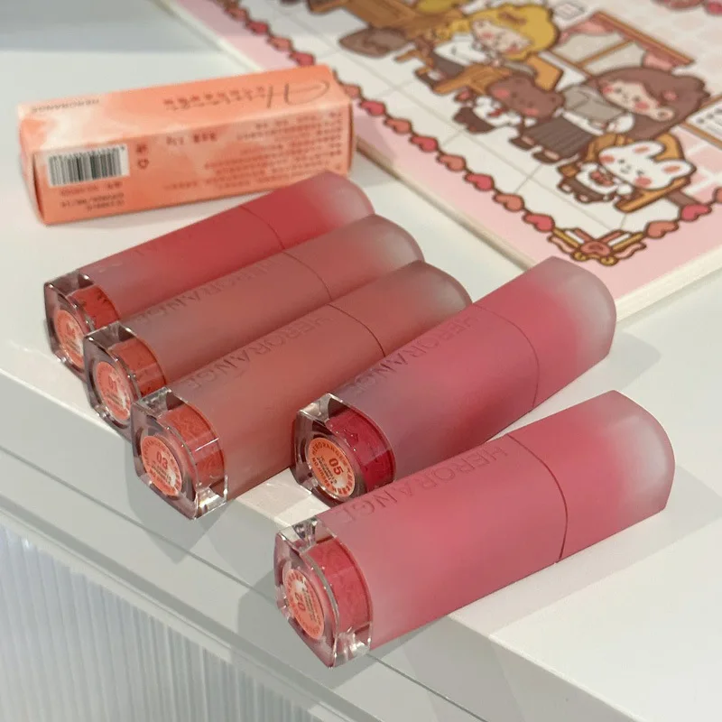 HERORANGE Velvet Matte Moisturizing Lip Mud Long-Lasting Holding Makeup Non Stick Cup Multi-Colors Lip Gloss Vendor