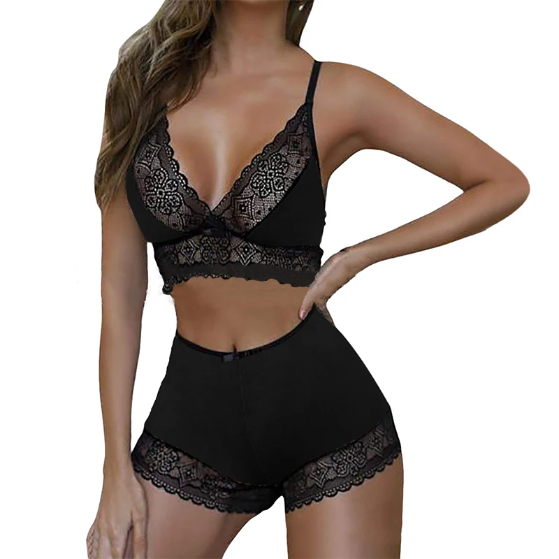HY Bra Underwear Set Women Sexy Lace Push Up Bra Panty Set Ladies Briefs Lingerie Sets